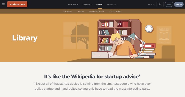 Startups.com website