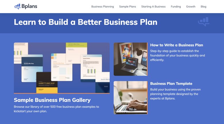 Bplans website